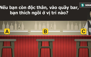 Hãy chọn vị trí bạn ngồi bên quầy bar, đáp án tiết lộ cách bạn yêu: Mê đắm hay hững hờ