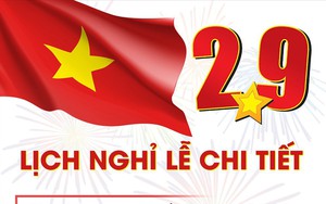 Infographic: Chi tiết lịch nghỉ lễ dịp Quốc khánh 2.9 năm 2019