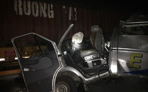 Xe khách húc đuôi container trong đêm tại Hưng Yên, 16 người bị thương