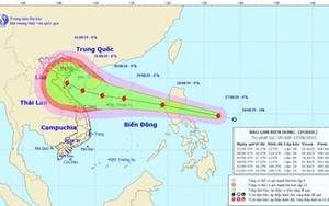 Tin bão mới nhất: Áp thấp nhiệt đới mạnh thành bão Podul giật cấp 10