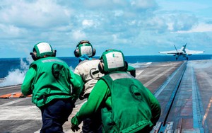 Tàu sân bay Mỹ diễn tập ở Biển Đông, gần khu vực Trung Quốc tập trận