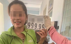 Bốc biển cho xe SH được ngay "ngũ quý 9", người phụ nữ cười tươi rói khoe lên MXH