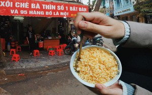 Những ngày này, chỉ có bát xôi chè Bà Thìn mới đủ hấp dẫn để ta tung chăn, vượt rét lên phố cổ đi ăn