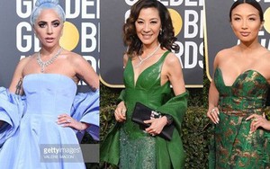 Thảm đỏ "Quả Cầu Vàng 2019": Lady Gaga - Dương Tử Quỳnh nổi bật, mỹ nhân gốc Việt khoe vòng một khủng