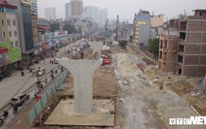 Ảnh: Đại công trường gần 10.000 tỷ đồng trên 'đường cong mềm mại' ở Hà Nội
