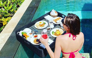 Mọi người vẫn còn hăng say ăn Tết, MC xinh đẹp Mai Ngọc đã cùng ông xã "trốn" sang Bali nghỉ dưỡng sang chảnh