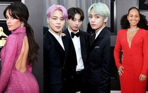 Thảm đỏ Grammy 2019: BTS, Lay (EXO) lung linh bên dàn sao Âu Mỹ, trong đó có 1 người ăn mặc khác lạ gây sốc