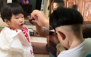 Bố trổ tài "cây kéo vàng" tạo kiểu tóc bát úp khiến cô con gái 3 tuổi khóc thét, nhất quyết không chịu đến lớp vì sợ các bạn chê xấu