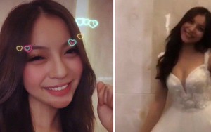 Cuối tuần đang yên ả, bạn gái Quang Hải đăng story thử váy cưới khuấy động Instagram