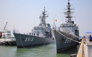 Ngắm đôi tàu huấn luyện Nhật Bản vừa đến Đà Nẵng