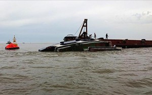 Tàu chìm trên sông Gò Gia, thuyền trưởng mất tích