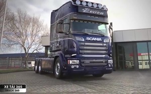 Đây là cách rửa xe đầu kéo khổng lồ ở nước ngoài