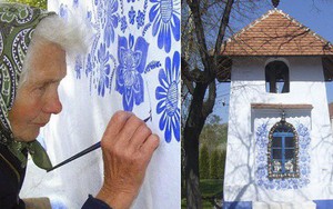 90 tuổi ở nhà chán chẳng biết làm gì, cụ bà đem bút ra 'tô màu' cho cả ngôi làng khiến ai nhìn thấy cũng nể
