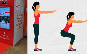 Sướng như dân Singapore: Vừa có sức khỏe vừa được đi tàu điện ngầm miễn phí chỉ với 20 lần squat