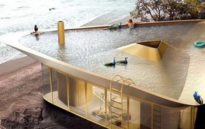 Cần gì phải ra biển tắm khi bạn có thể ngụp lặn ngay trên nóc nhà với ý tưởng thiết kế độc lạ này