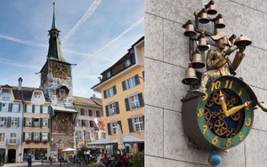 Thị trấn Thụy Sĩ đẹp như tranh vẽ bị "ám ảnh" với con số 11, đến đồng hồ công cộng cũng thiếu giờ thứ 12