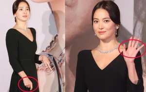 Lộng lẫy nhưng vừa dừ vừa tăng cân tại sự kiện hiếm hoi, Song Hye Kyo còn gây thất vọng vì nhẫn cưới "mất hút"