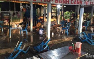 Hơn 10 đối tượng đập phá tài sản, chém chủ quán bị tố "chặt chém"