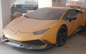 Xót xa siêu xe Lamborghini Huracan độ Mansory của đại gia Nha Trang nằm phủ bụi kín đặc