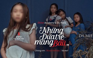Bộ ảnh “Những đứa trẻ mang bầu” gây tranh cãi lớn vì lộ mặt mẫu nhí, credit ekip dày đặc