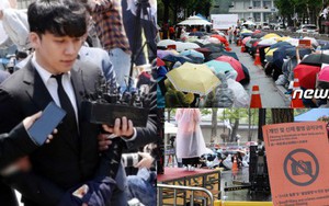 Hơn 1.700 người xếp hàng dài đội mưa biểu tình trước dinh Tổng thống, phẫn nộ vì vụ bê bối Burning Sun và Seungri