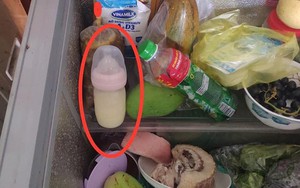 Nhìn chiếc tủ lạnh với bình sữa của con nằm "bơ vơ" giữa bốn bề đồ ăn, nhiều người đoán ngay tính cách người mẹ