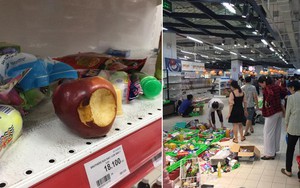 Sốc với cảnh tượng còn sót lại sau khi người dân săn đồ giảm 50% nhân dịp chuỗi siêu thị Auchan rời khỏi Việt Nam