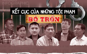 Infographic: Kết cục của những tội phạm kinh tế bỏ trốn