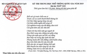 Chấm thi THPT Quốc gia 2019 tại TP.HCM: Xuất hiện điểm 9 môn Ngữ văn