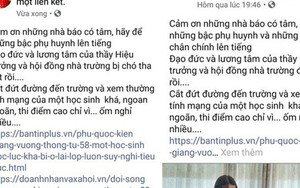 Con ở lại lớp, “nữ hoàng ngọc trai” ở Phú Quốc lên mạng chửi hiệu trưởng là "chó tha"