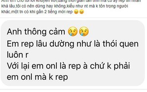 Trả lời tin nhắn chậm, cô nàng bị bạn trai chỉ trích là "thiếu tôn trọng", dân mạng bênh vực và vạch ra vấn đề đáng lưu tâm