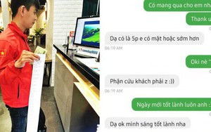 Mưa bão vẫn được shipper mua đồ ăn còn tán chuyện siêu thính, dân tình trổ tài tiên tri: "Vài bữa thành đôi cho xem!"