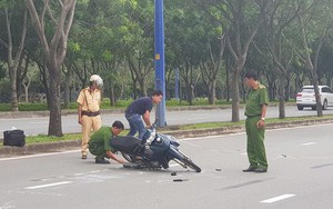 Rồ ga xe máy tông CSGT nhập viện khi bị kiểm tra