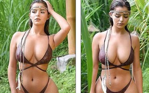 'Kim Kardashian nước Anh' quá gợi cảm với bikini khiến chị em phải ghen tị