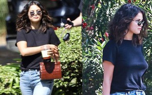 Trang điểm sương sương dạo phố, Selena Gomez được khen xinh bất chấp body kém chuẩn, góc nghiêng đặc biệt gây chú ý