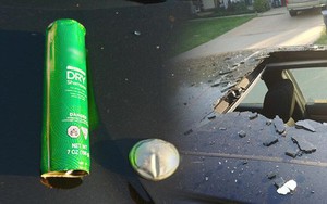 Chai dầu gội khô bất ngờ phát nổ tung nóc xe ô tô và hiểm họa từ những vật dụng tưởng không nguy hiểm ai cũng cần lưu tâm