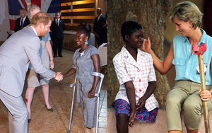 Hoàng tử Harry gặp lại cô gái khuyết tật từng ngồi trong lòng Công nương Diana cách đây 22 năm và phản ứng dữ dội của dư luận