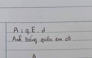 Cười bò với cách ghi nhớ công thức vật lý, phải công nhận học sinh thời nay quá sáng tạo