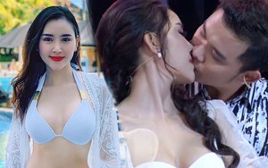 Hoa khôi hôn say đắm trai lạ trên truyền hình lên tiếng giải thích sau khi bị chỉ trích