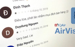 Đại diện AirVisual: Chúng tôi gỡ app vì bị quá nhiều người Việt đánh giá 1*