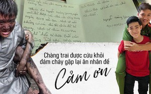 Khoảnh khắc ấm áp: Chàng trai được chiến sĩ PCCC cõng khỏi đám cháy gặp gỡ và gửi lời cảm ơn tới các ân nhân