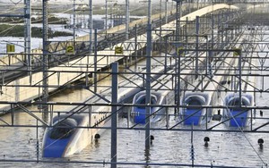10 tàu siêu tốc Shinkansen ngập trong bão Hagibis trị giá bao nhiêu?