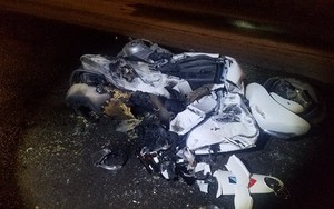 Đồng Nai: Người và xe máy bị xe ben chở đá kéo lê rồi bốc cháy ngùn ngụt