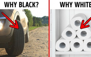 Tại sao lốp xe màu đen mà giấy vệ sinh phải có màu trắng? Đây là lý do tại sao 9 thứ quen thuộc này phải có những màu sắc đặc biệt của riêng mình
