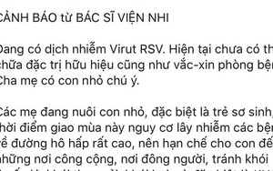 Bác sĩ nhi nói về thông tin "virus cực nguy hiểm lây qua những nụ hôn"