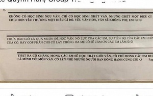 Lời nhắn nhủ 'siêu lầy lội' của cô giáo dạy Văn gây bão mạng