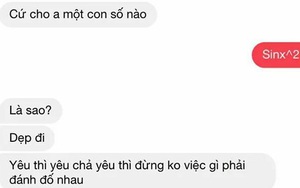 Tán gái nhưng gặp phải dân giỏi Toán, chàng trai câm nín vì không thể giải được một câu Toán cơ bản cô gái đưa ra