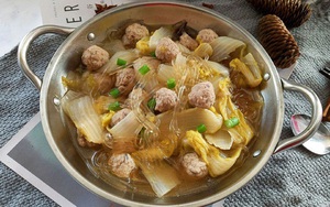 Bữa tối ăn no mà không sợ tăng cân với miến thịt viên siêu ngon