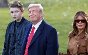 Tổng thống Mỹ chỉ nói đúng một câu về quý tử Barron Trump nhưng cũng đủ khiến người dùng mạng phát cuồng