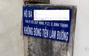 Nữ chủ hộ ở TP.HCM bị bêu tên vì không đóng 3 triệu làm đường